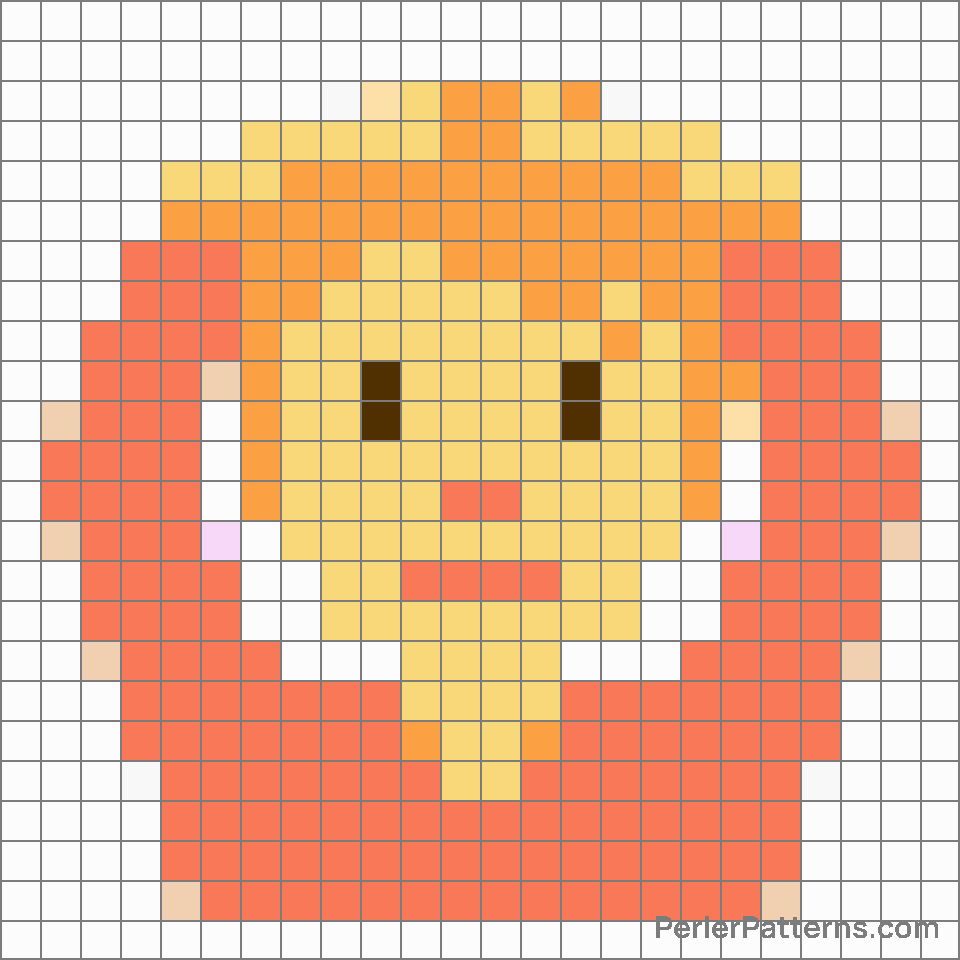 Person gesturing ok emoji Perler Patterns - PerlerPatterns