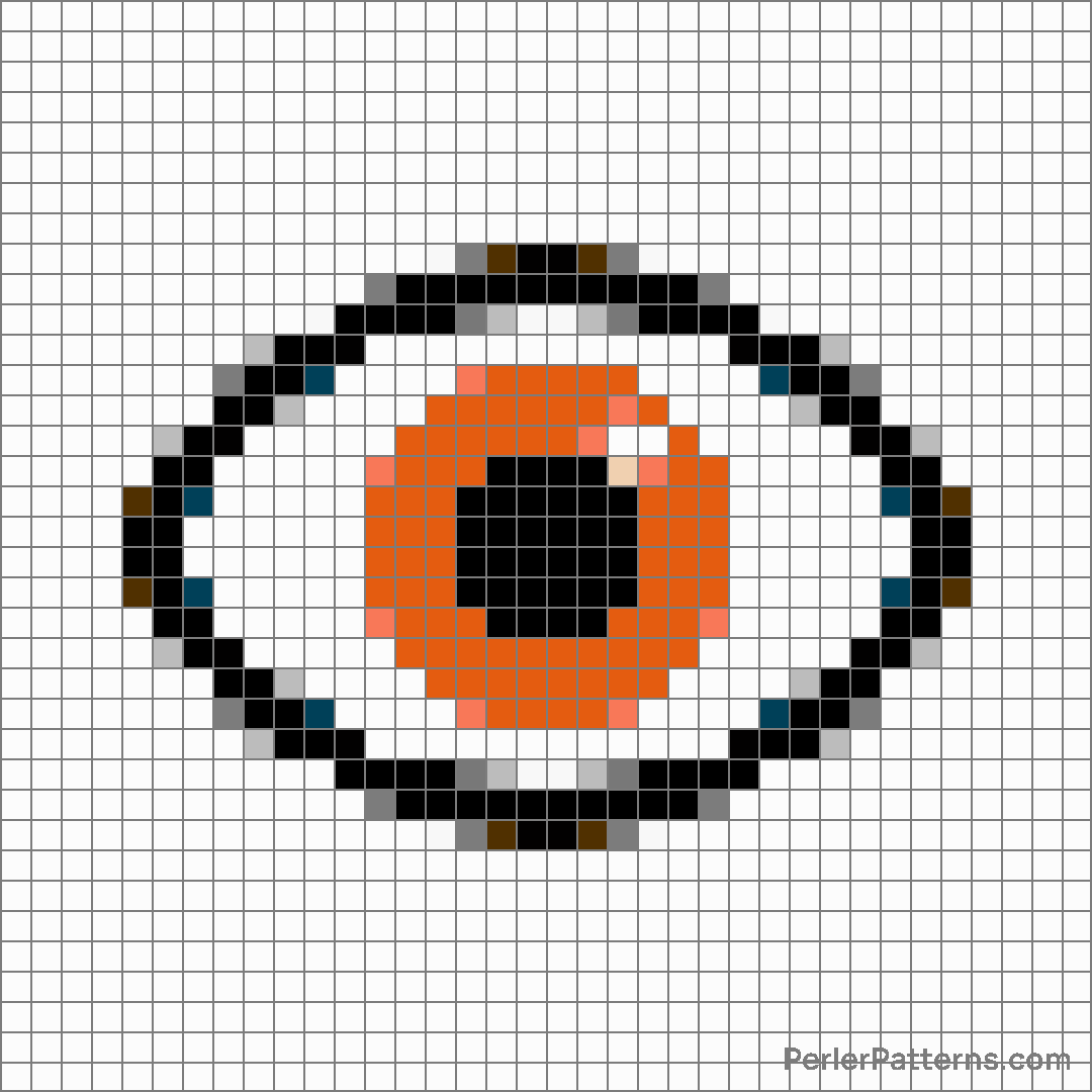 Eye emoji Perler Patterns - PerlerPatterns