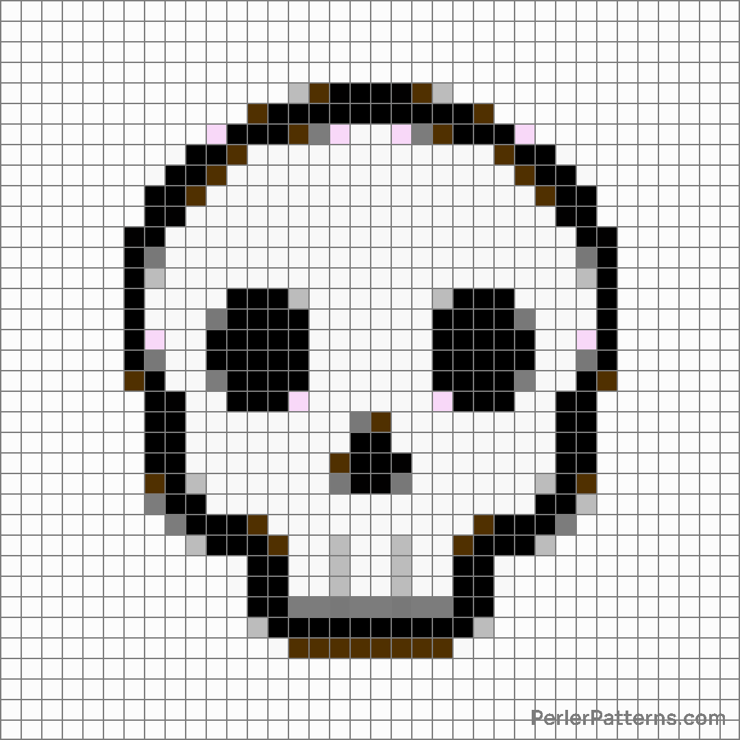 Skull Perler Patterns - PerlerPatterns