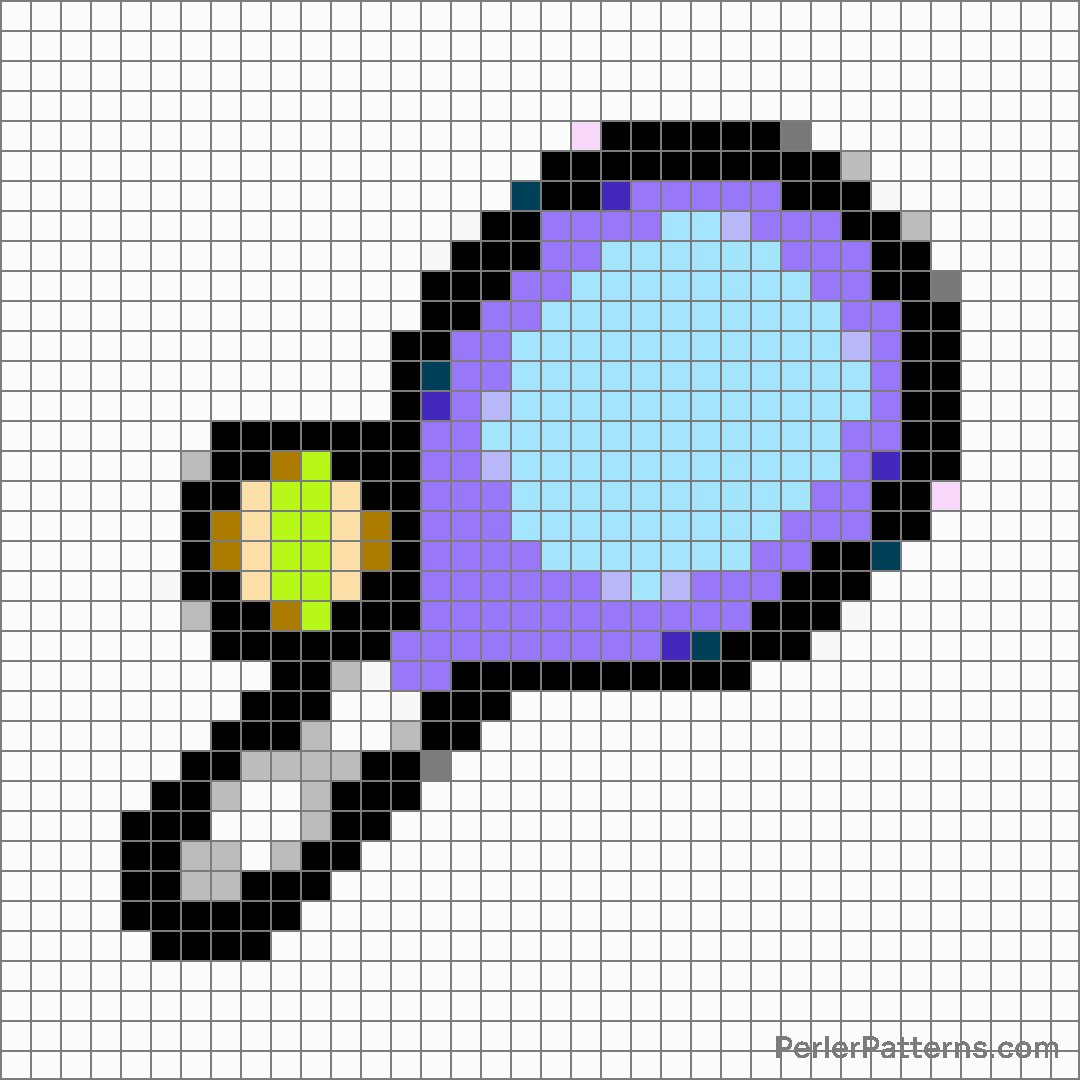 Tennis emoji Perler Patterns - PerlerPatterns