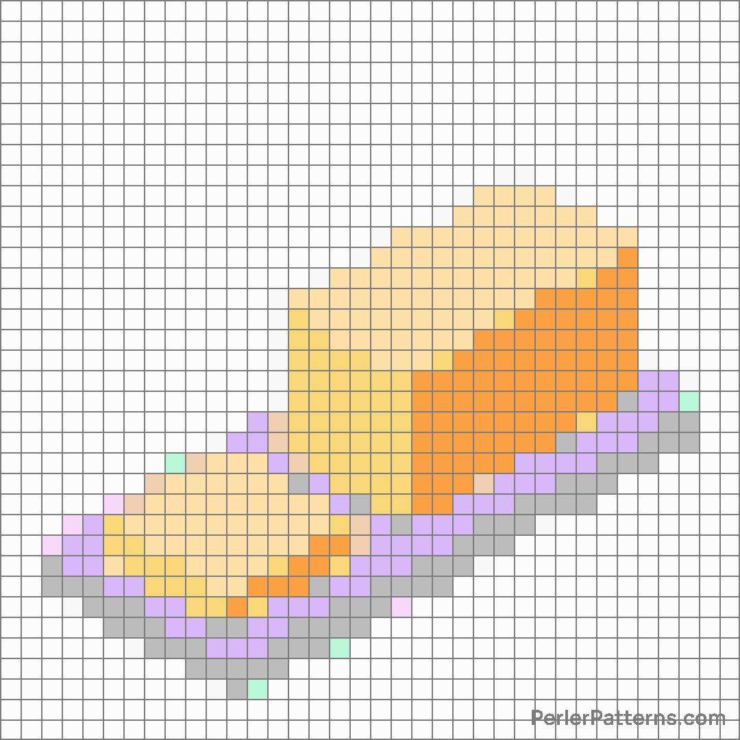 Butter emoji Perler Patterns - PerlerPatterns