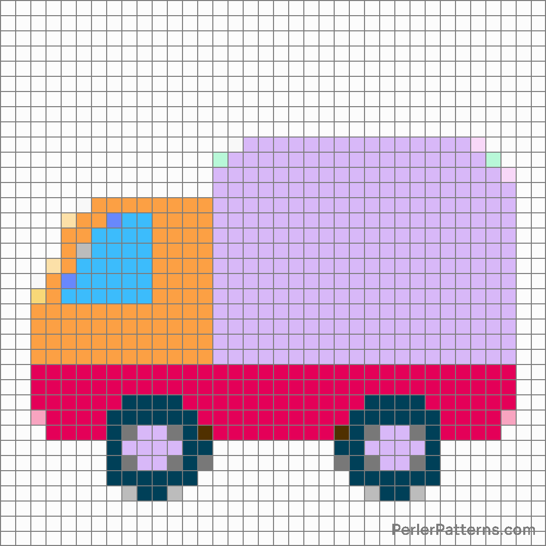 Delivery truck emoji Perler Patterns - PerlerPatterns