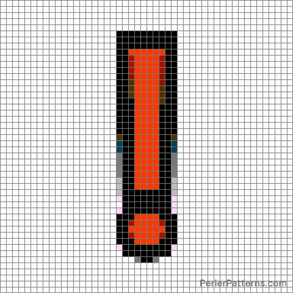 Red exclamation mark emoji Perler Patterns - PerlerPatterns